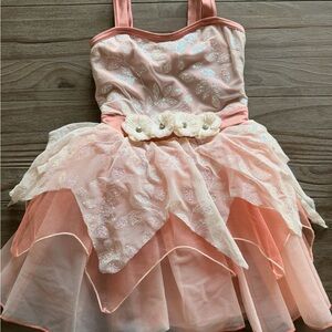 Weissman Peach and Cream Dance Costume
